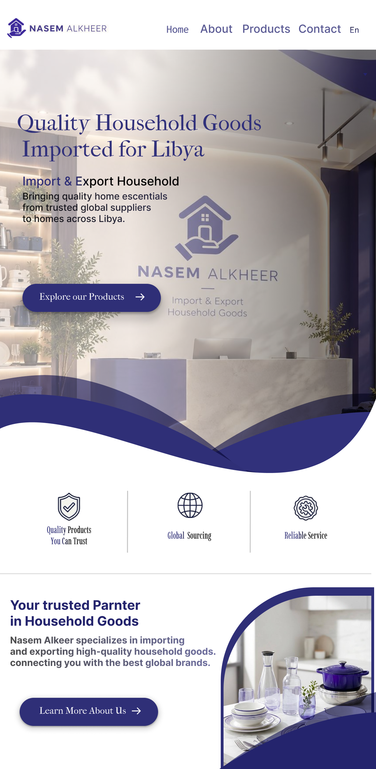 Nasem AlKheer homepage design
